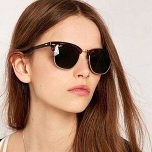 LIKE NEW RayBan Clubmaster Green G15 Lens RB3016 Men /Women Sunglasses